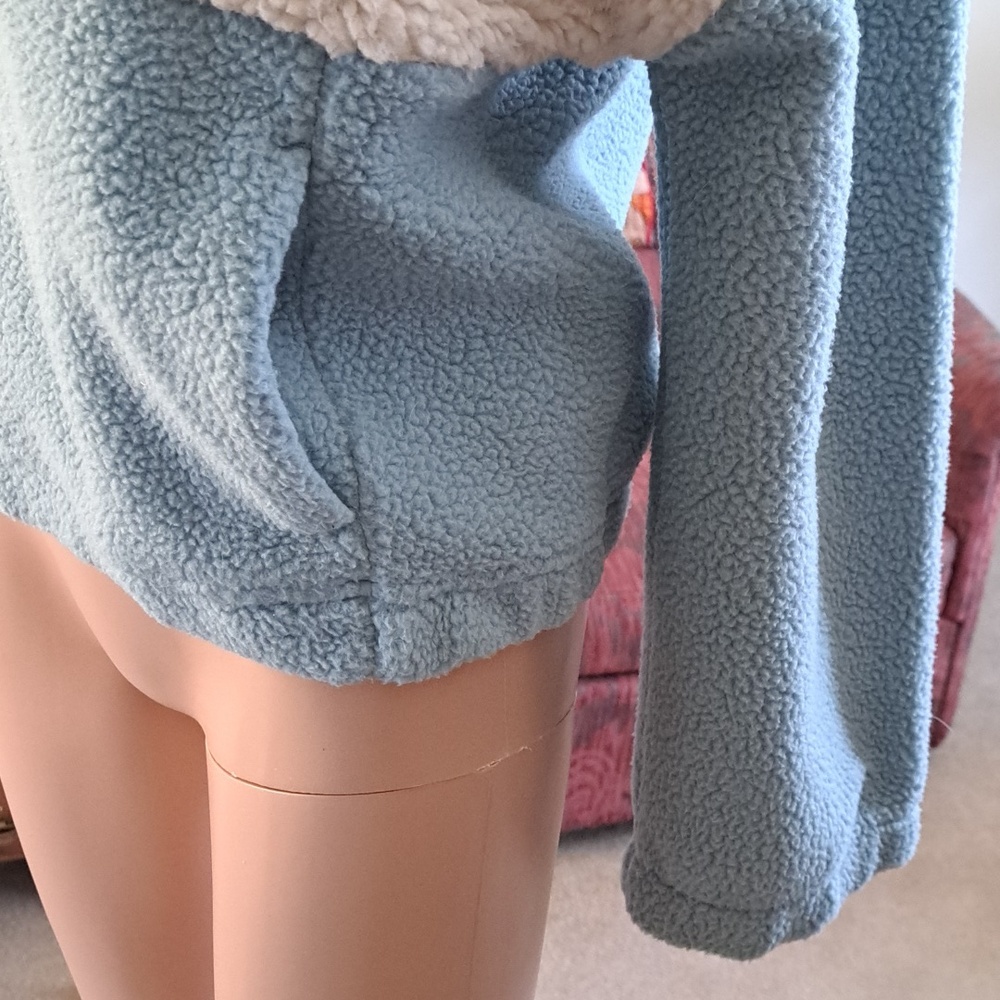 Columbia Colorblock Sherpa Pullover XS PTP 20" - Picture 3 of 9